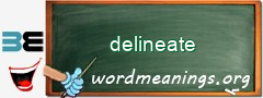 WordMeaning blackboard for delineate